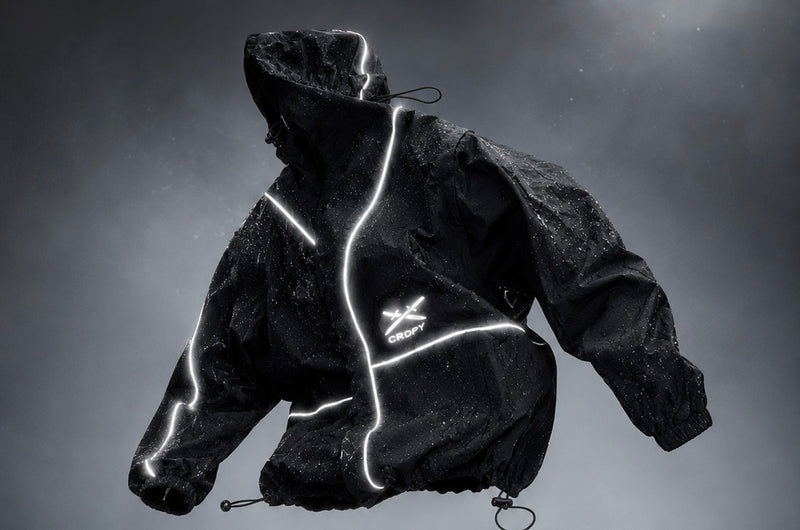 CRDPY BLACK NYLON TRACKSUIT