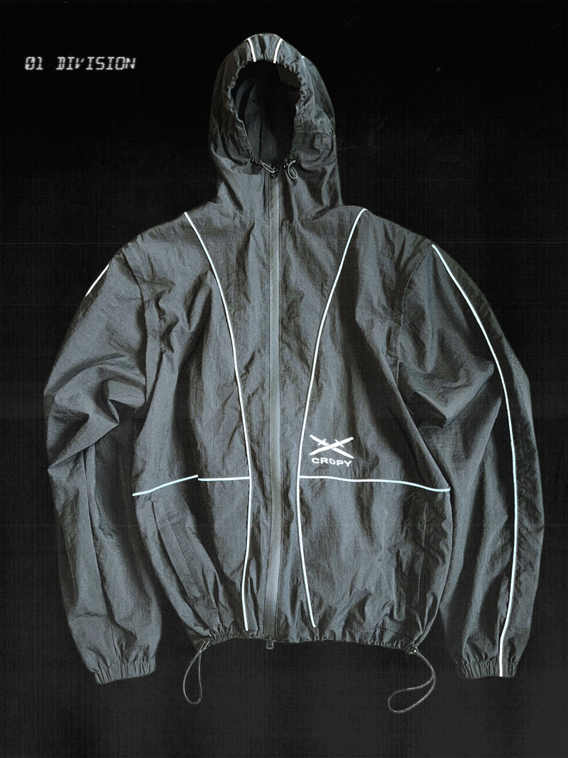 CRDPY BLACK NYLON TRACKSUIT