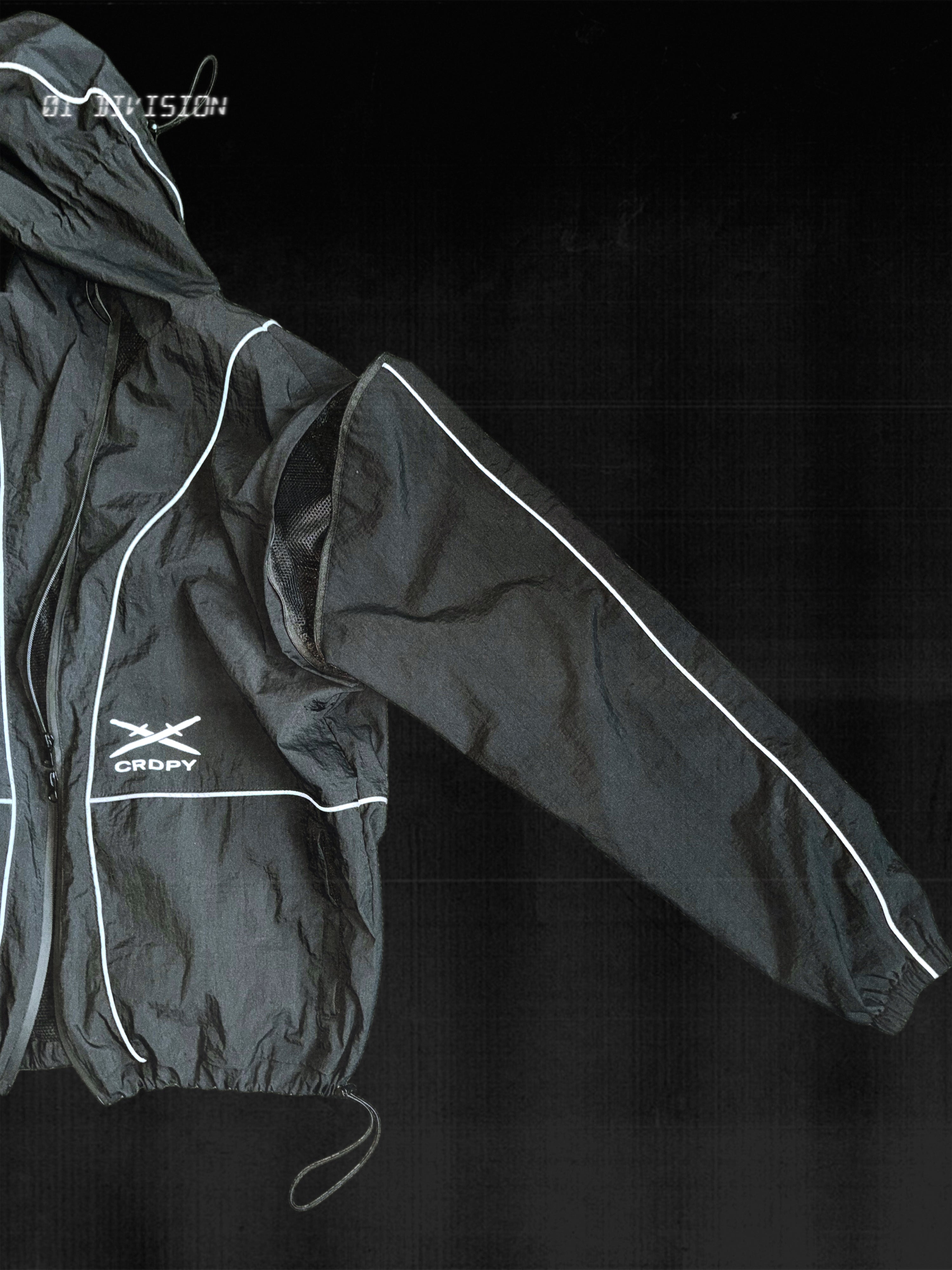 CRDPY BLACK NYLON TRACKSUIT