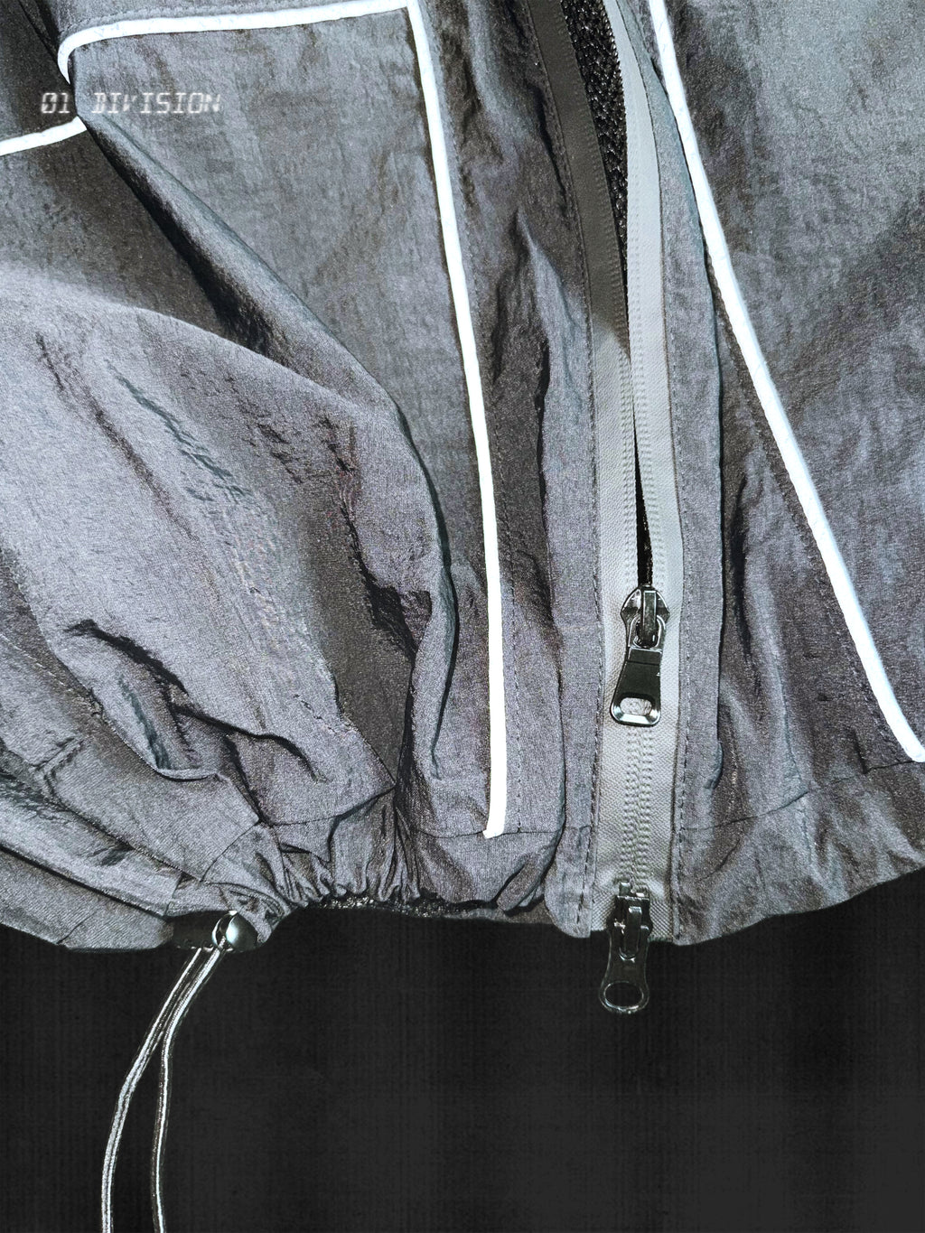 CRDPY BLACK NYLON TRACKSUIT