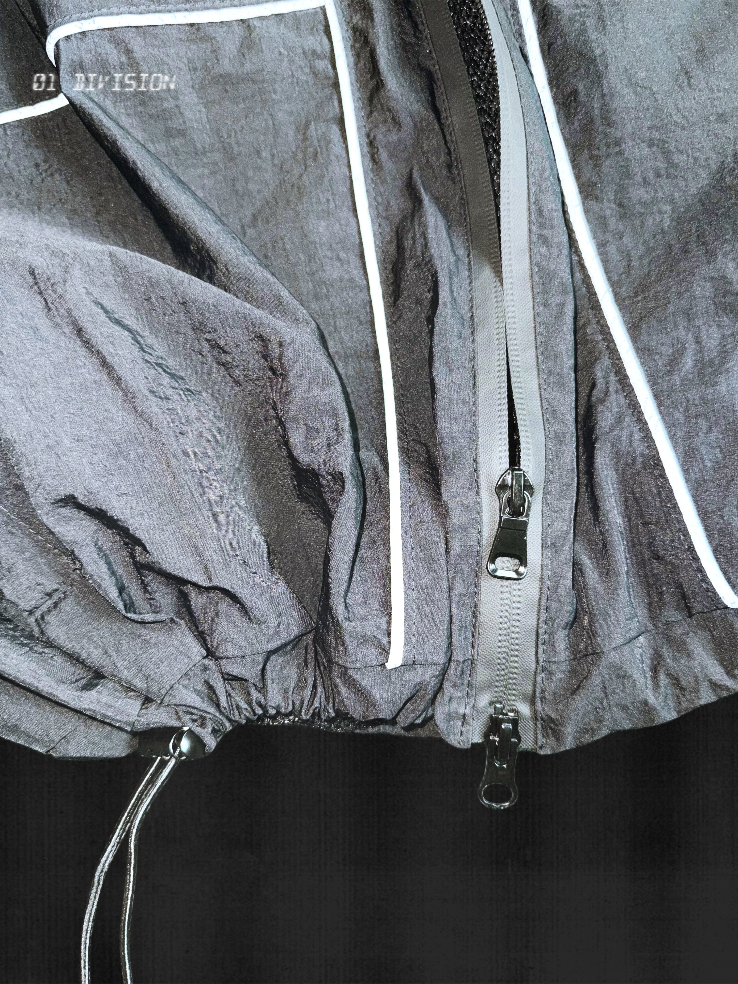 CRDPY BLACK NYLON TRACKSUIT