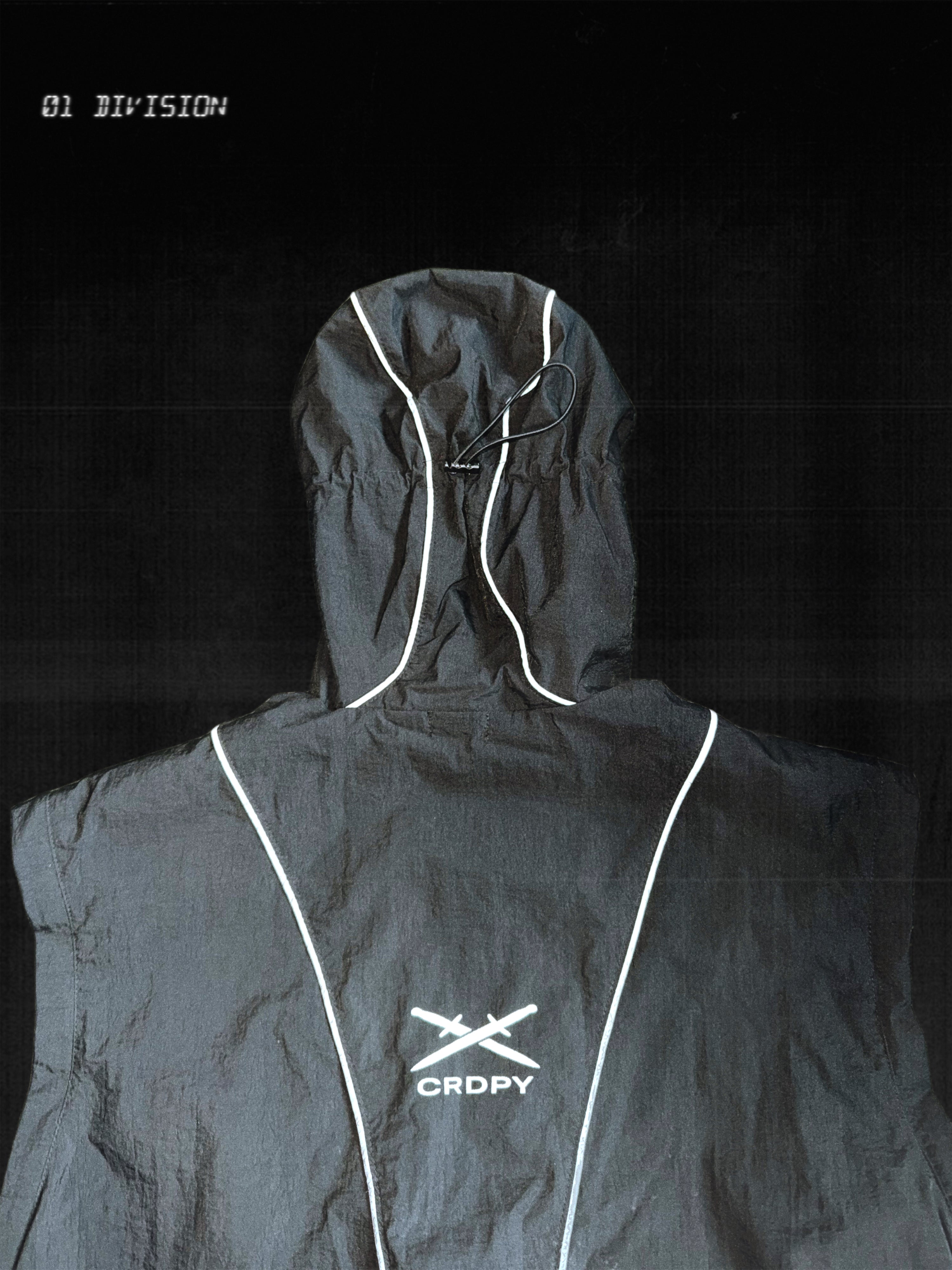 CRDPY BLACK NYLON TRACKSUIT